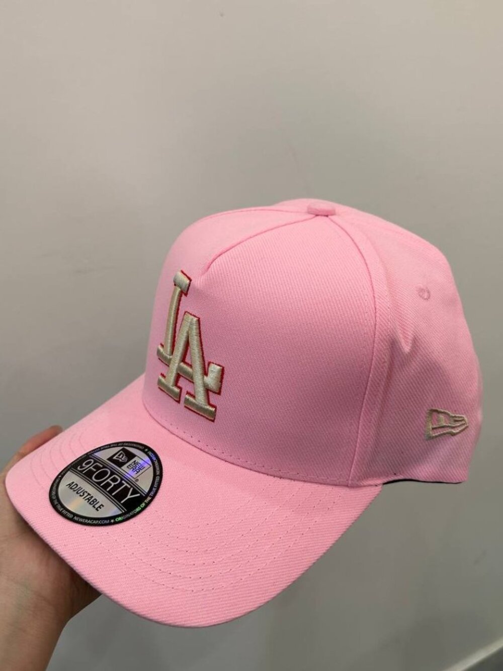 NWT New Era LA Dodgers Pink 9FORTY Adjustable Baseball Cap Hat - Picture 4 of 5
